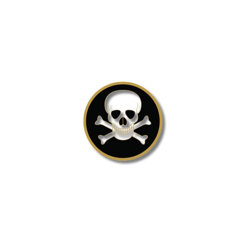Crossbones Metal Ball Marker