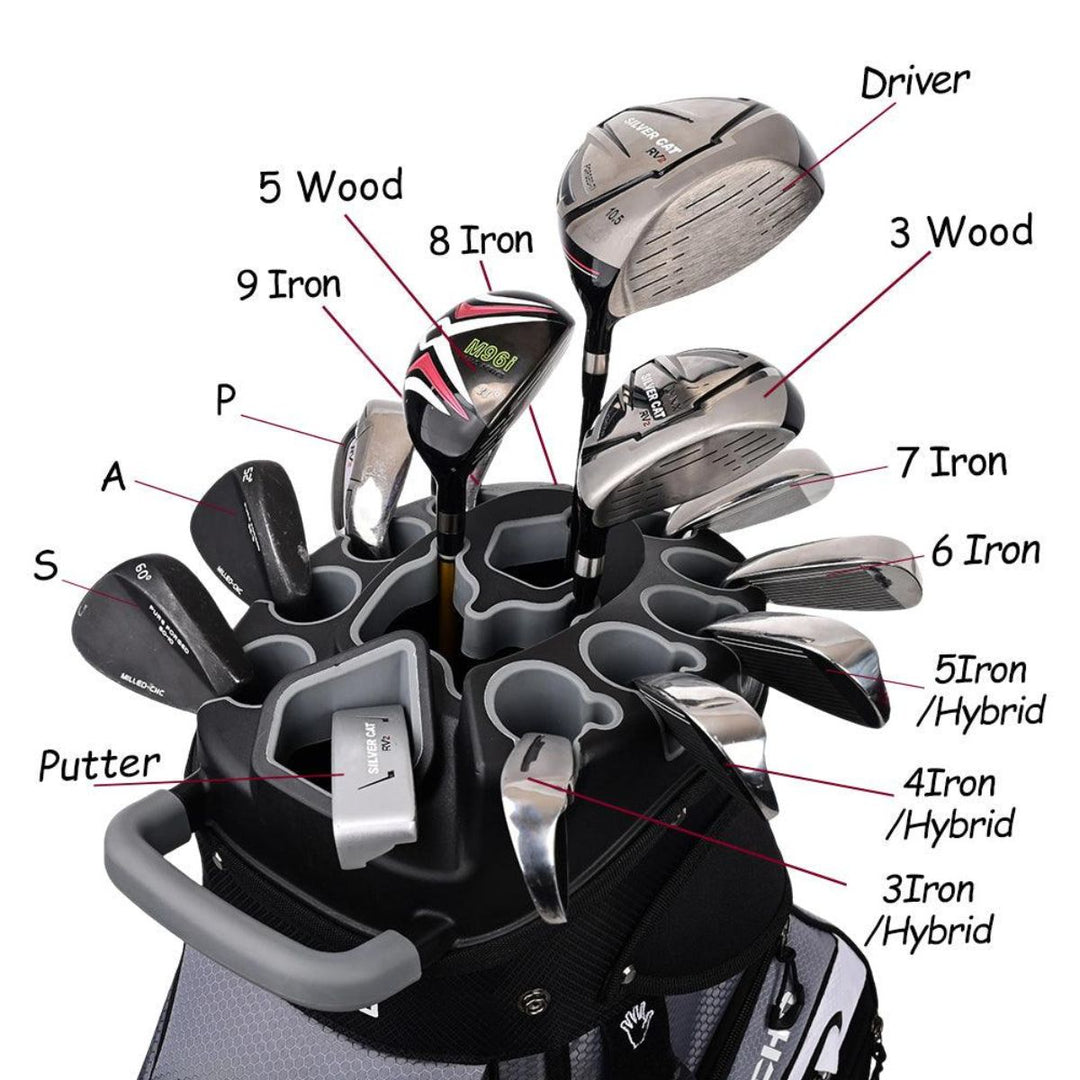 T-LOCK 2.0 14 Way Organizer Dividers Golf Soundless Cart Bag