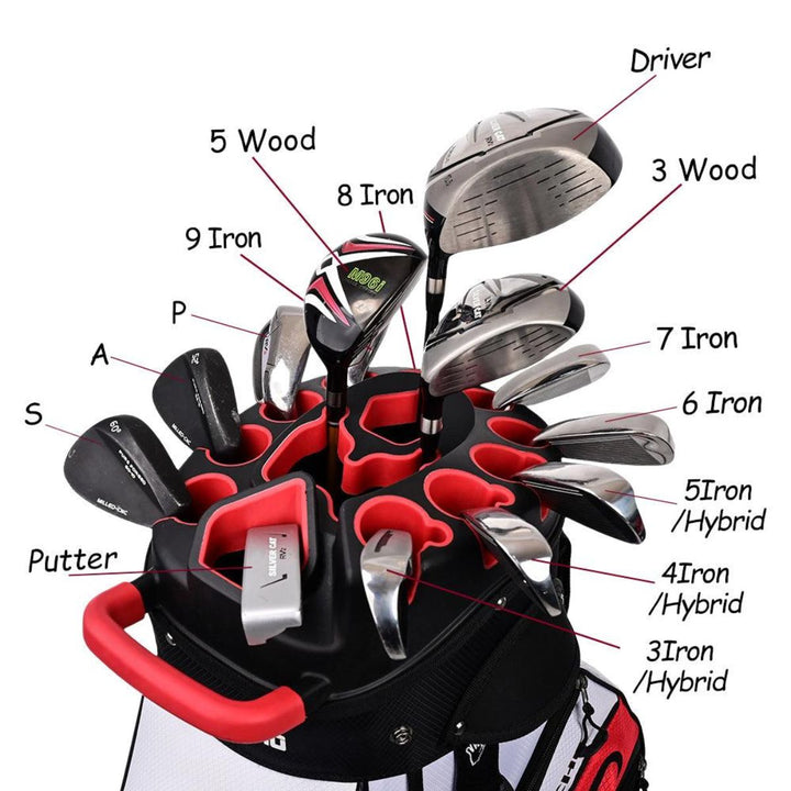 T-LOCK 2.0 14 Way Organizer Dividers Golf Soundless Cart Bag