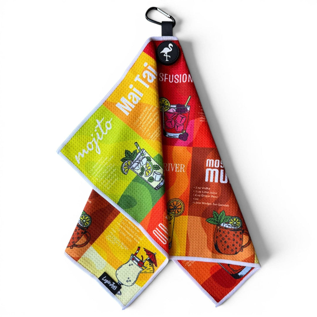 Classic Cocktails Golf Towel