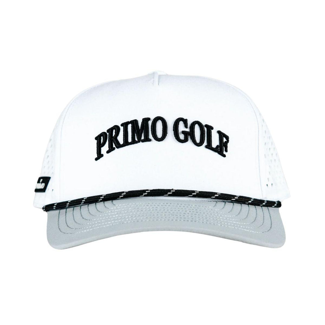 White Serif Two Tone Hat