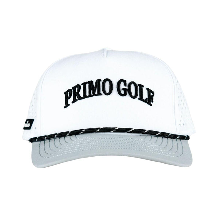 White Serif Two Tone Hat