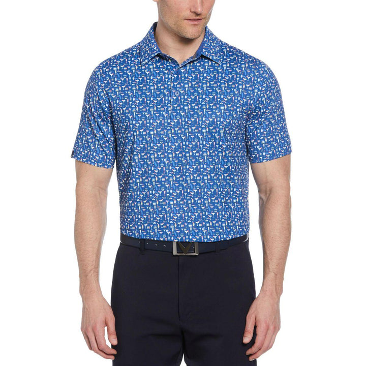 Cocktail Print Polo