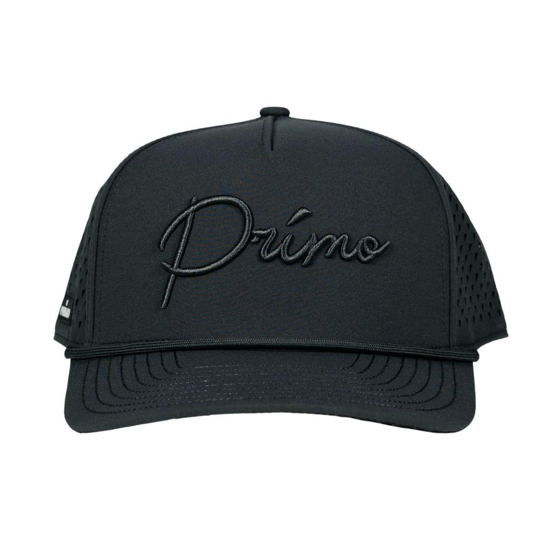 Dark Gray Monochrome Cursive Hat