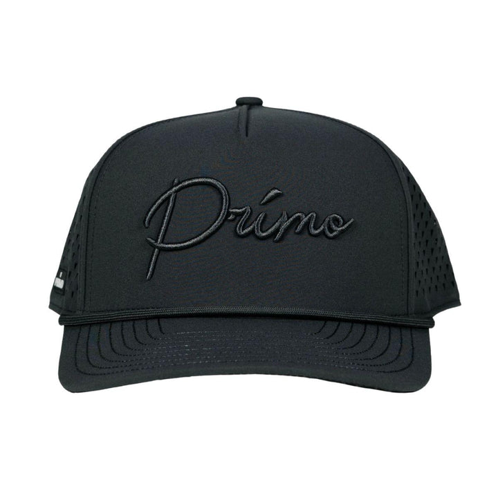 Dark Gray Monochrome Cursive Hat