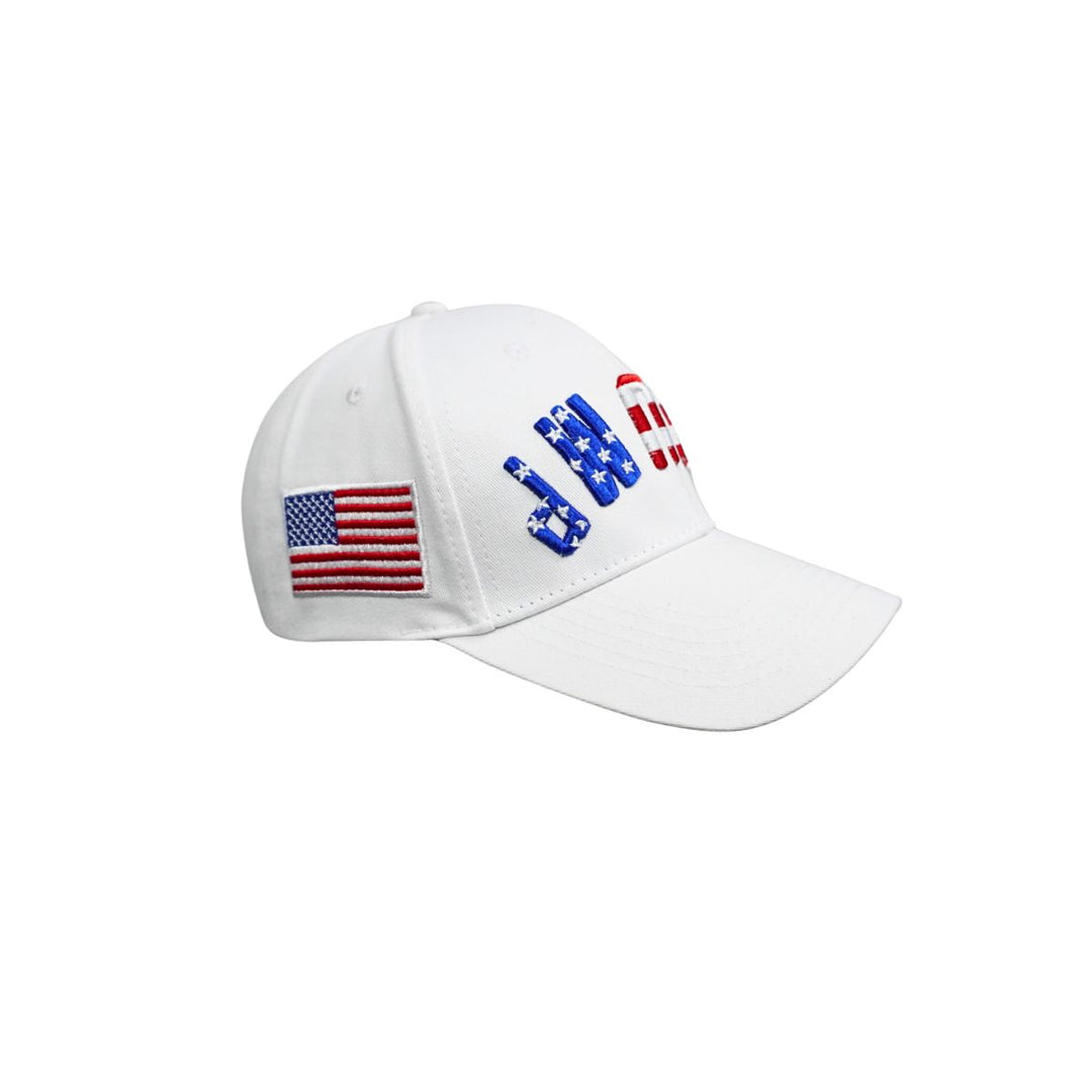 Trump USA White Strapback Hat