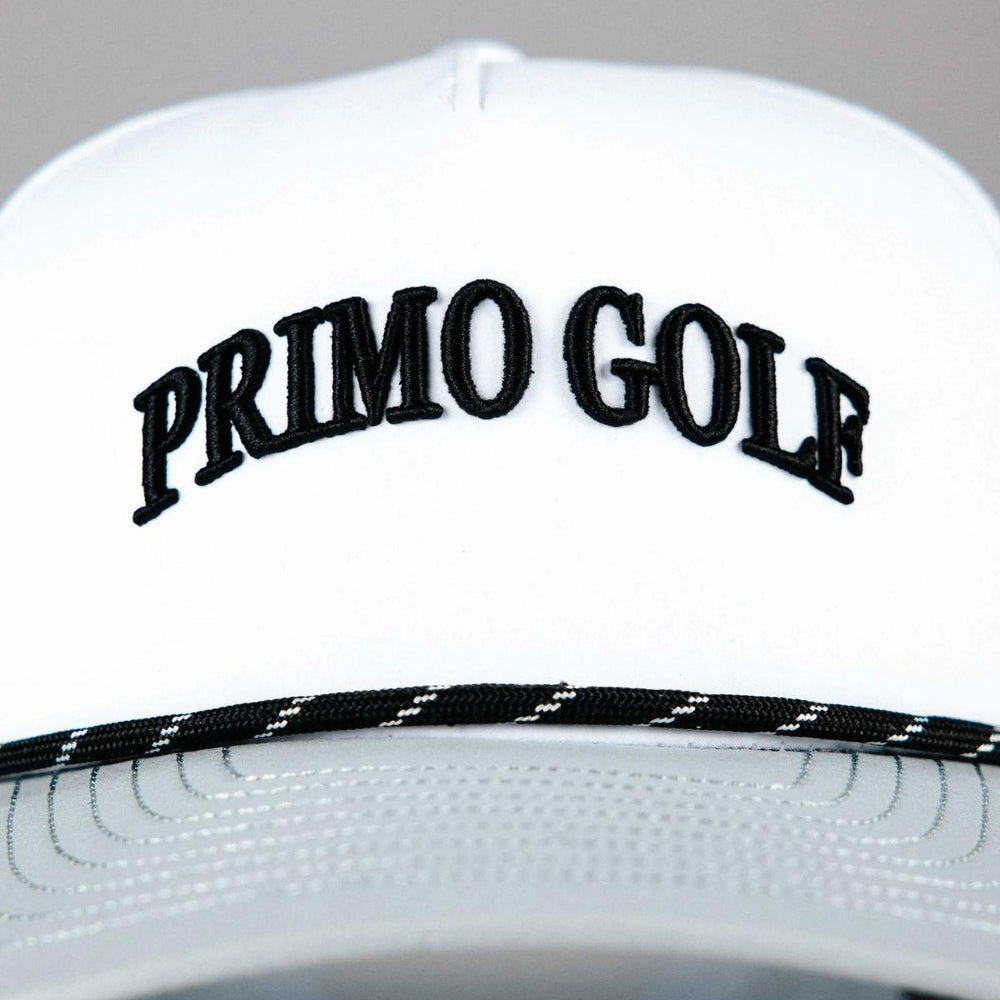 White Serif Two Tone Hat