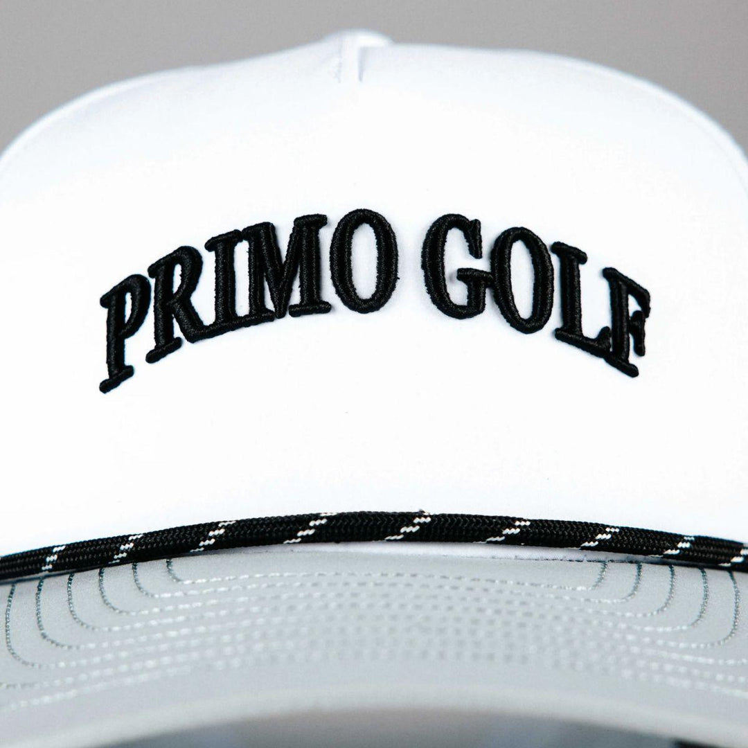 White Serif Two Tone Hat