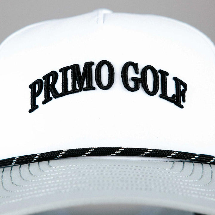 White Serif Two Tone Hat