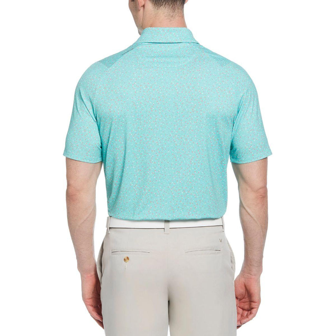 Micro Floral Print Polo