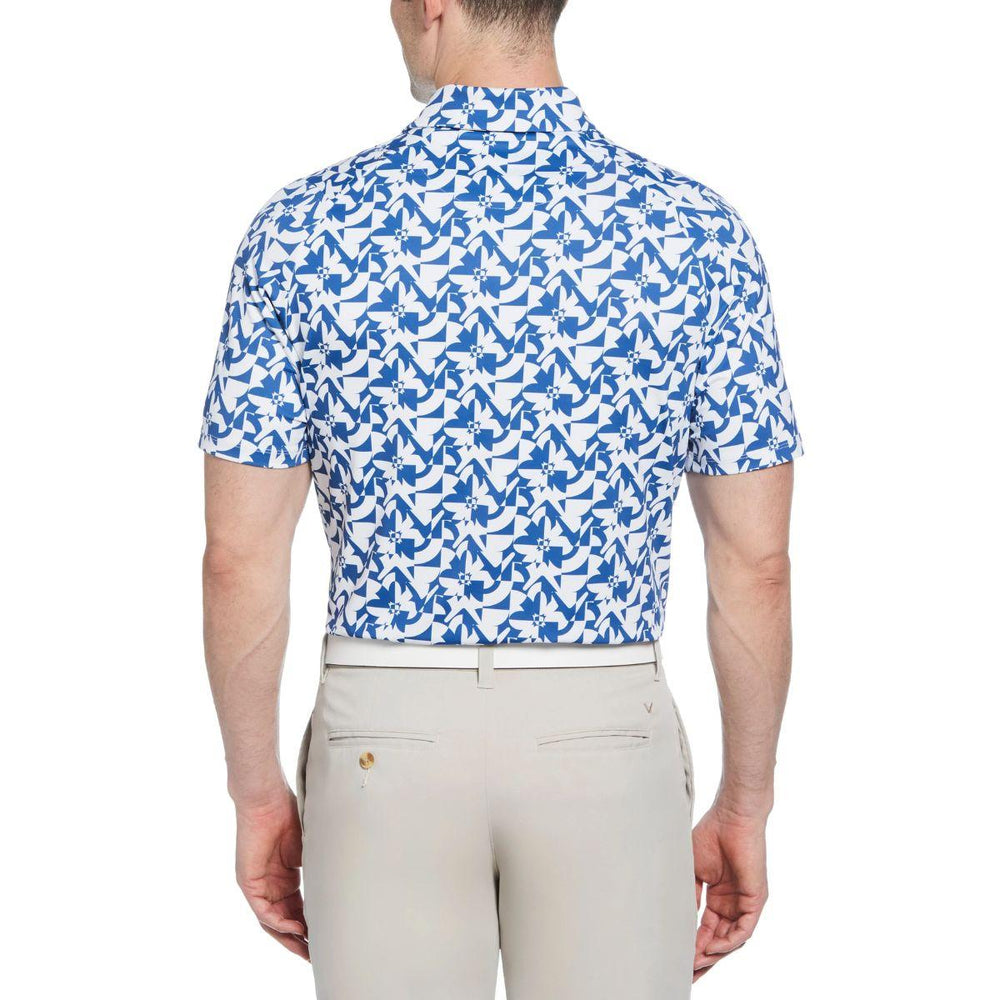 Layered Floral Print Polo