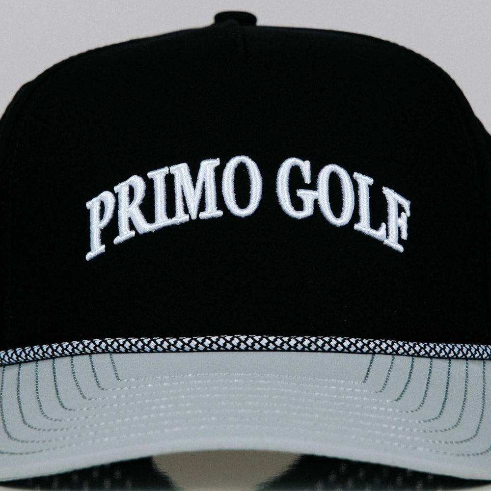 Black Serif Two Tone Hat
