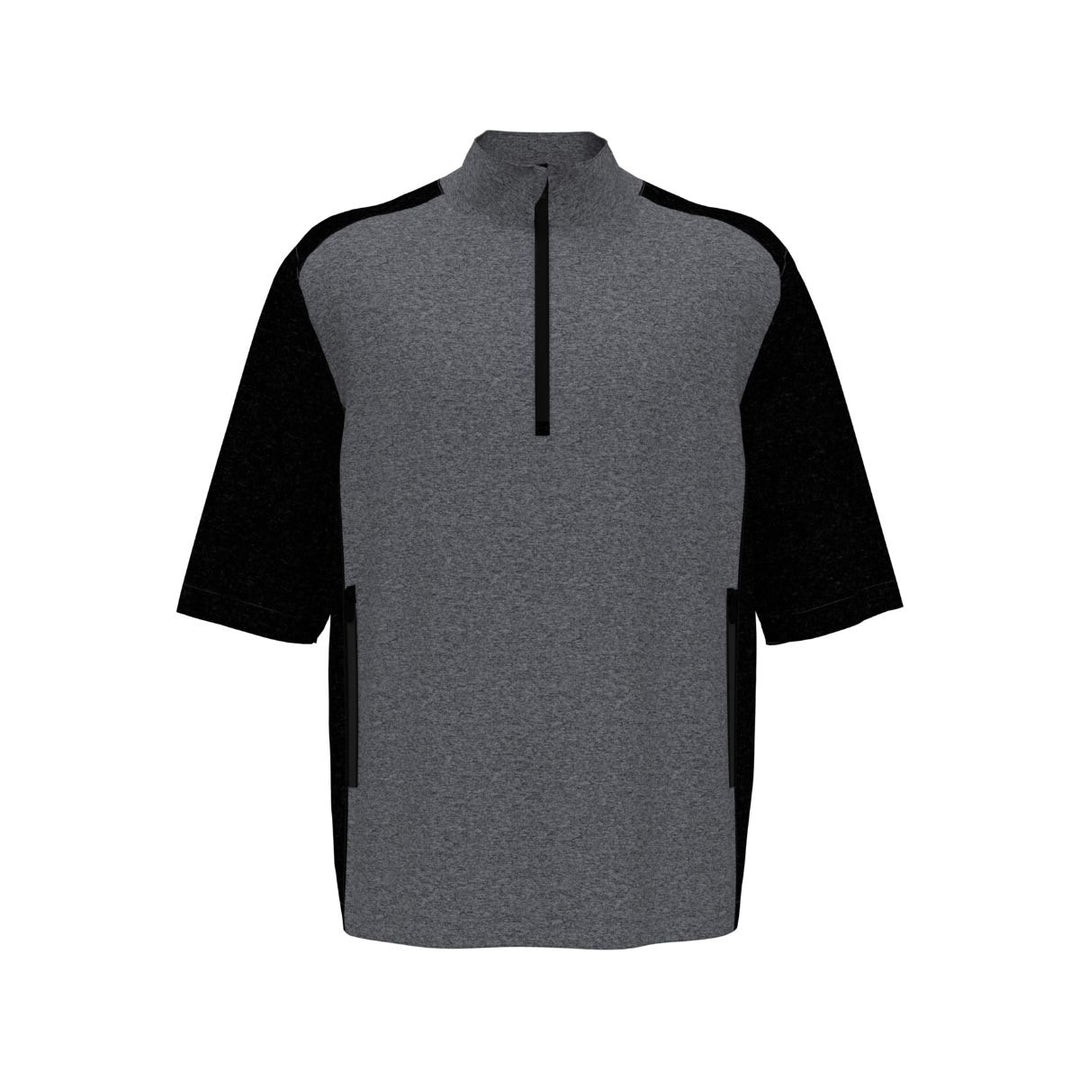 Heather Blocked Half Zip Golf Pullover