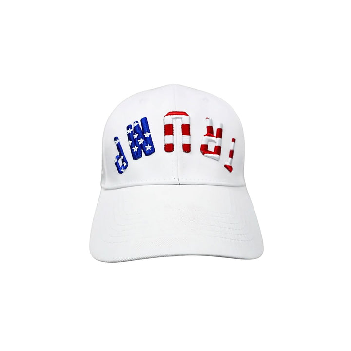 Trump USA White Strapback Hat