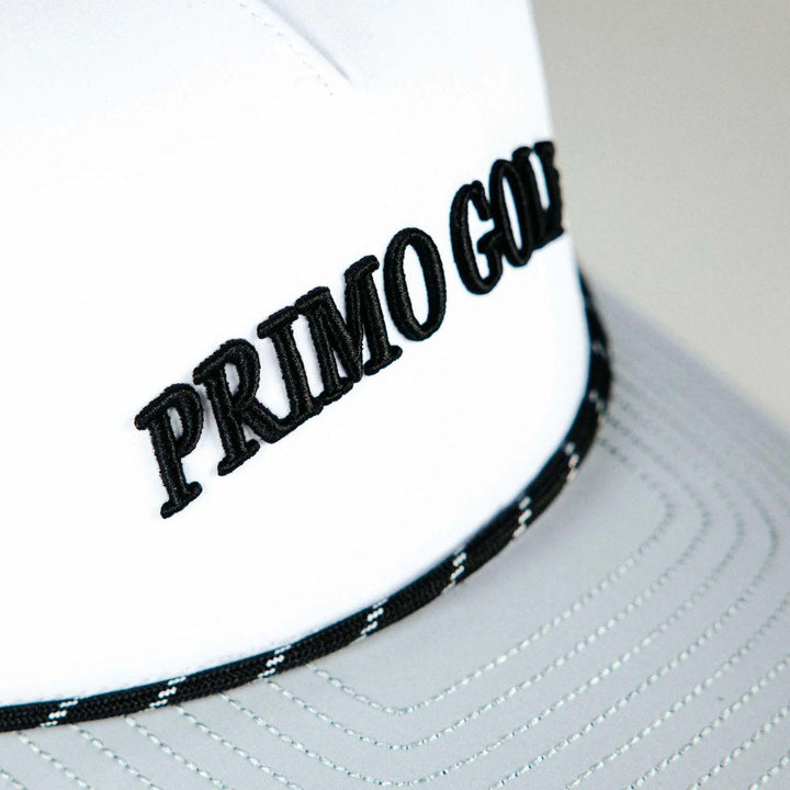 White Serif Two Tone Hat
