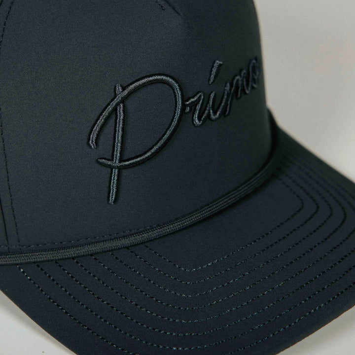 Dark Gray Monochrome Cursive Hat