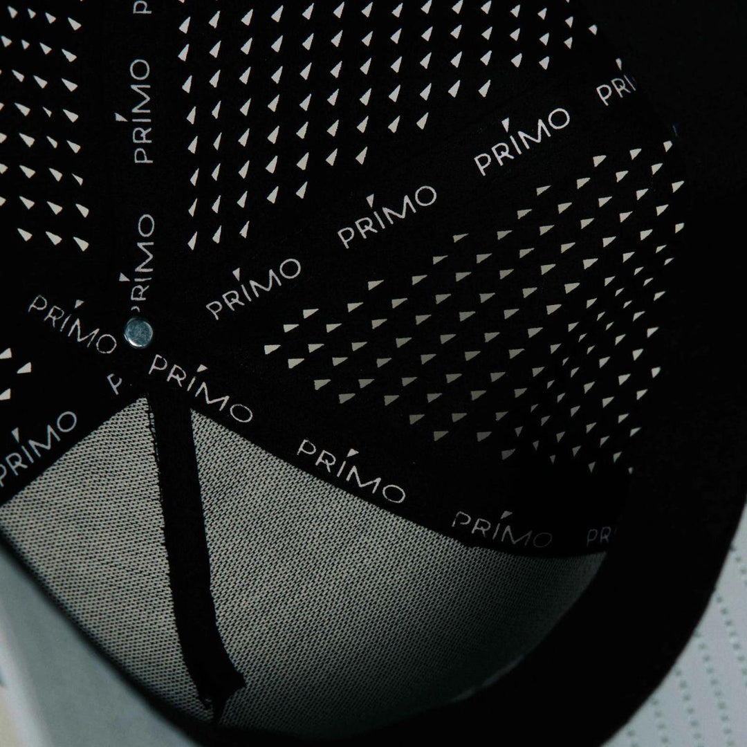 Black Serif Two Tone Hat