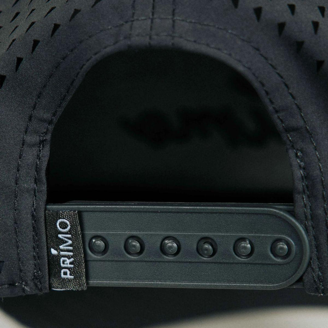 Dark Gray Monochrome Cursive Hat