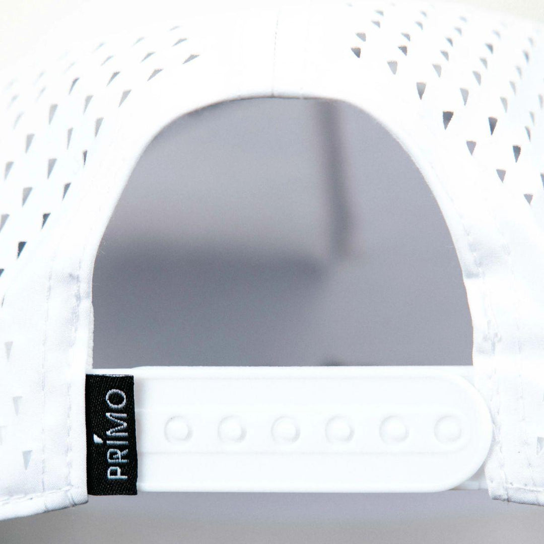 White Serif Two Tone Hat