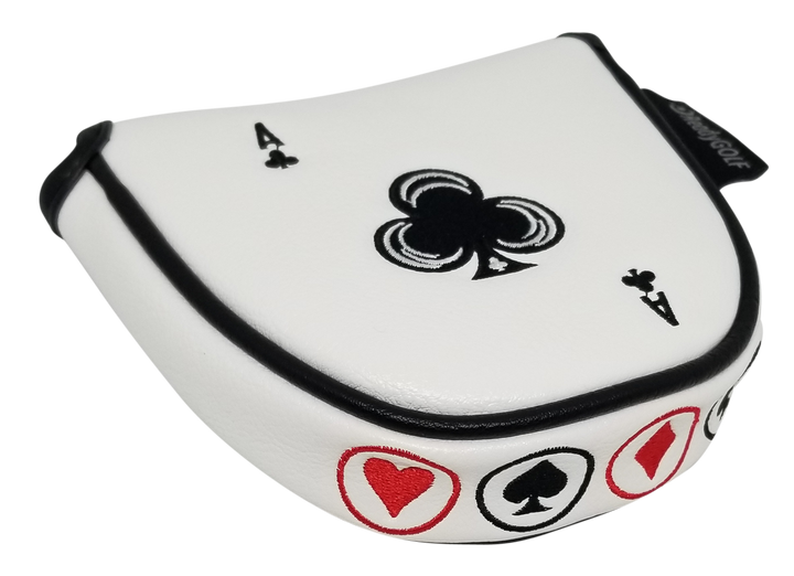 Ace of Clubs Embroidered Putter Cover - Mallet by ReadyGOLF