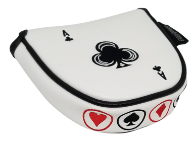 Ace of Clubs Embroidered Putter Cover - Mallet by ReadyGOLF