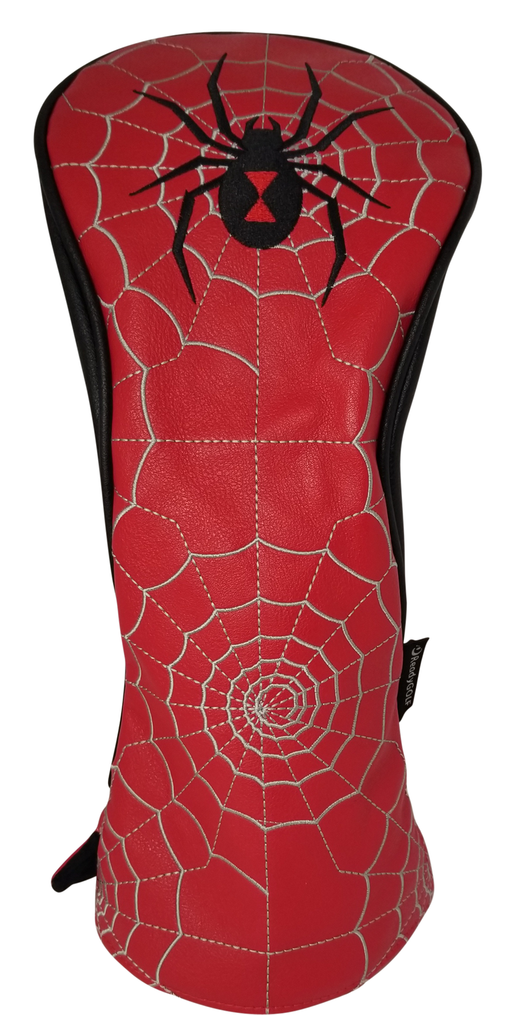 Black Widow Spider Embroidered Driver Headcover by ReadyGOLF