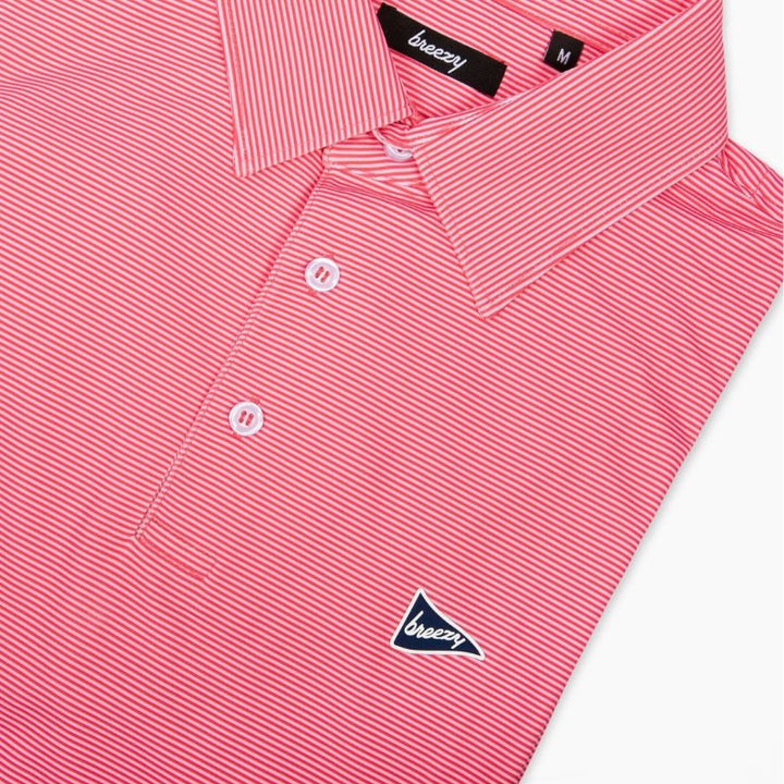 The Red & Pink Stripe Polo