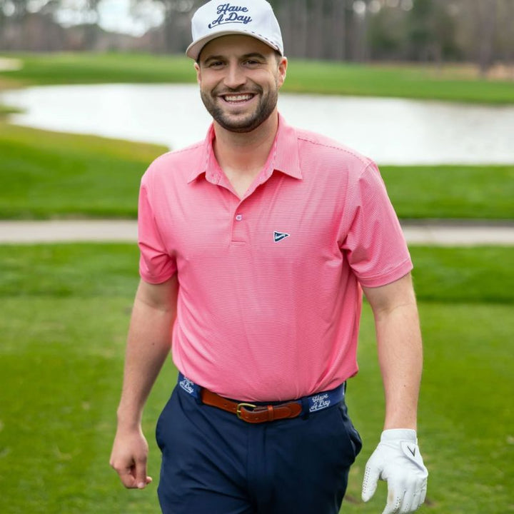 The Red & Pink Stripe Polo