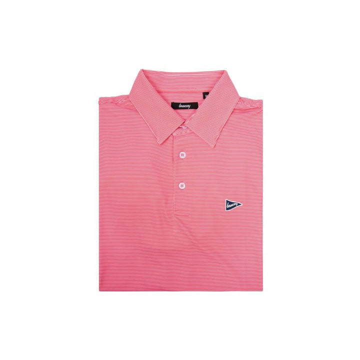 The Red & Pink Stripe Polo