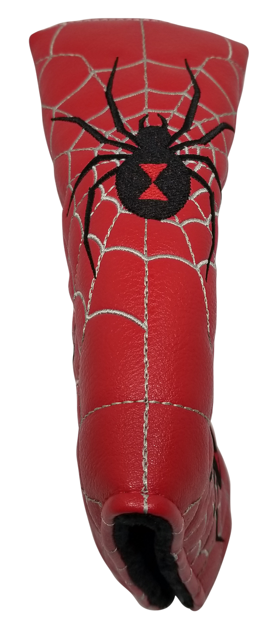 Black Widow Spider Embroidered Blade Putter Cover by ReadyGOLF