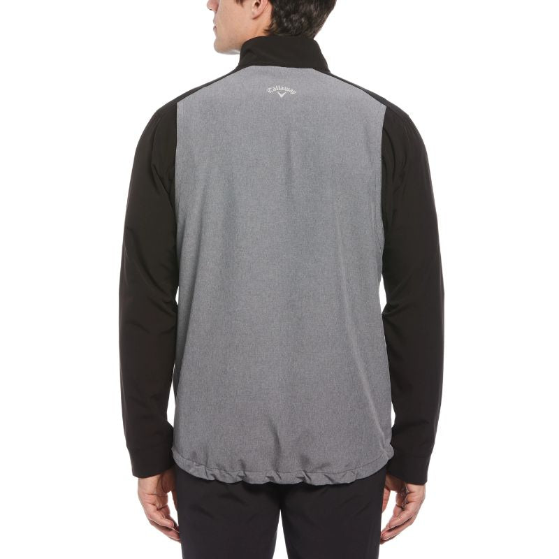 Heathered Block Quarter Zip Golf Jacket