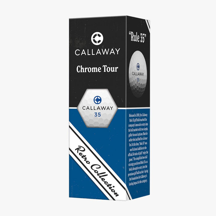 Chrome Tour Retro Golf Balls
