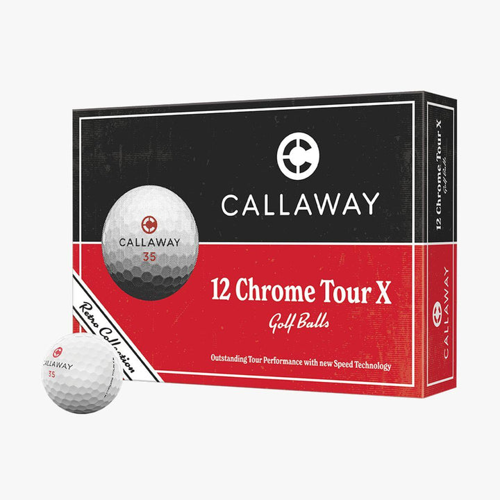 Chrome Tour X Retro Golf Balls