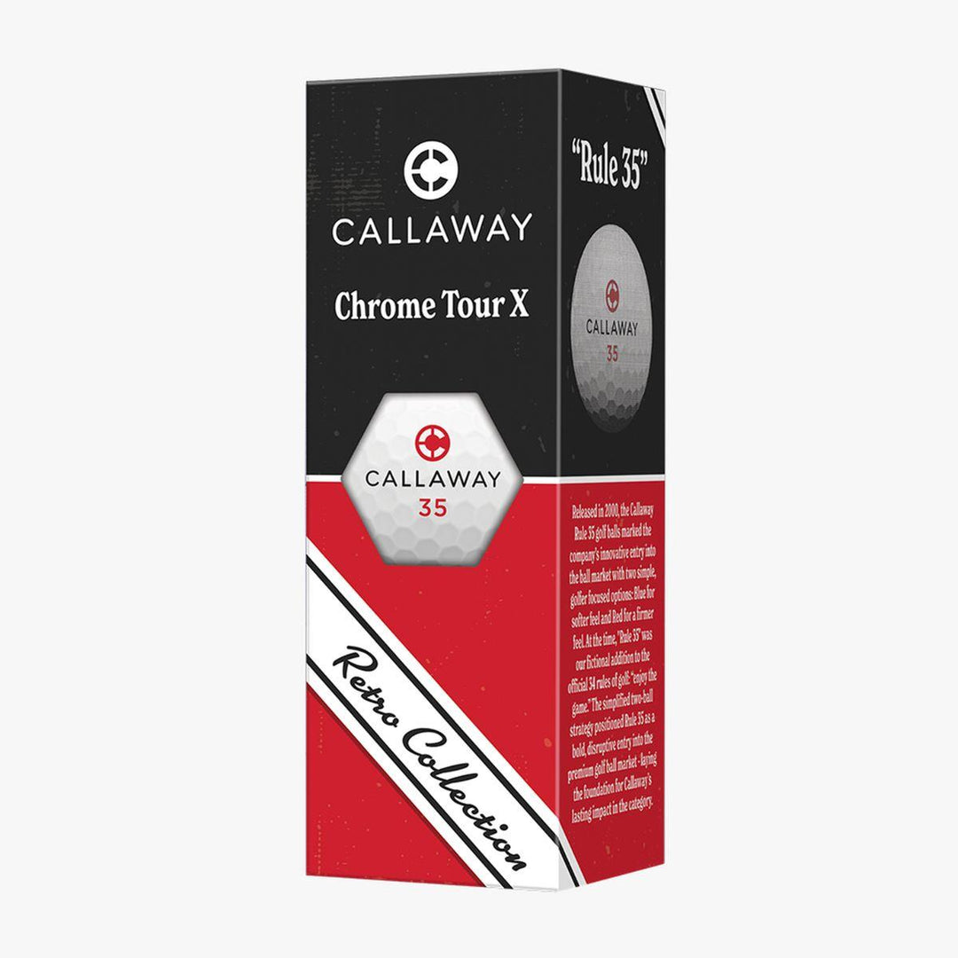 Chrome Tour X Retro Golf Balls