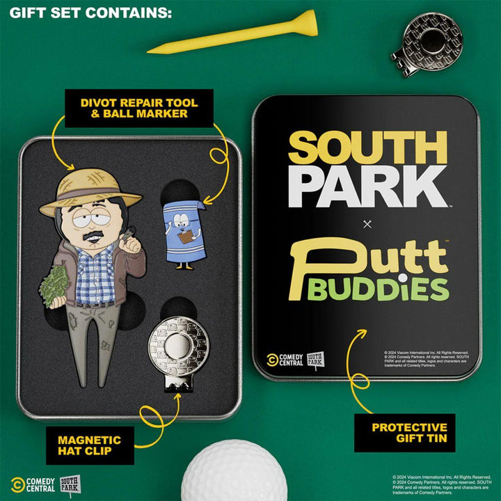 Farmer Randy Divot Tool w/ Towelie Ball Marker