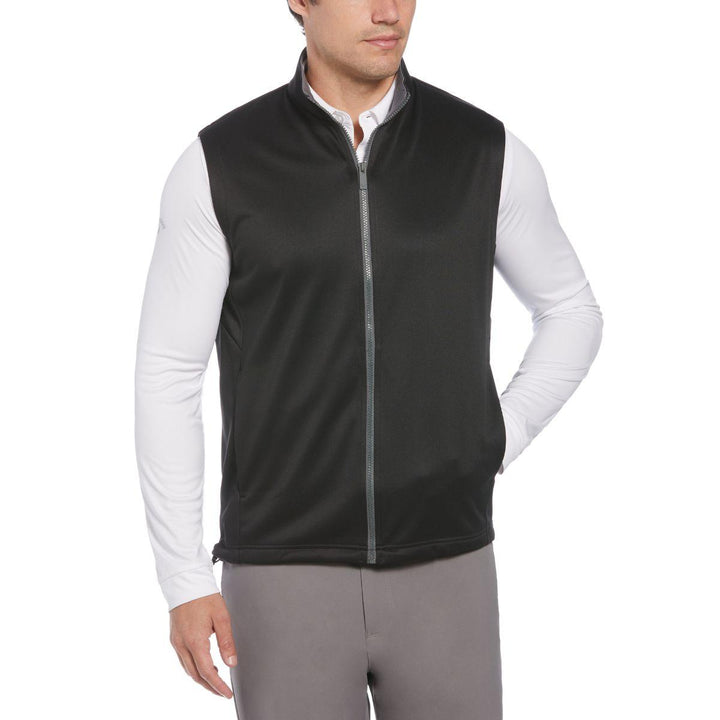 Full Zip Chevron Back Golf Vest
