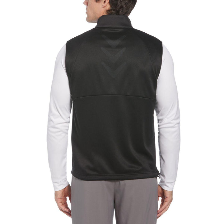 Full Zip Chevron Back Golf Vest
