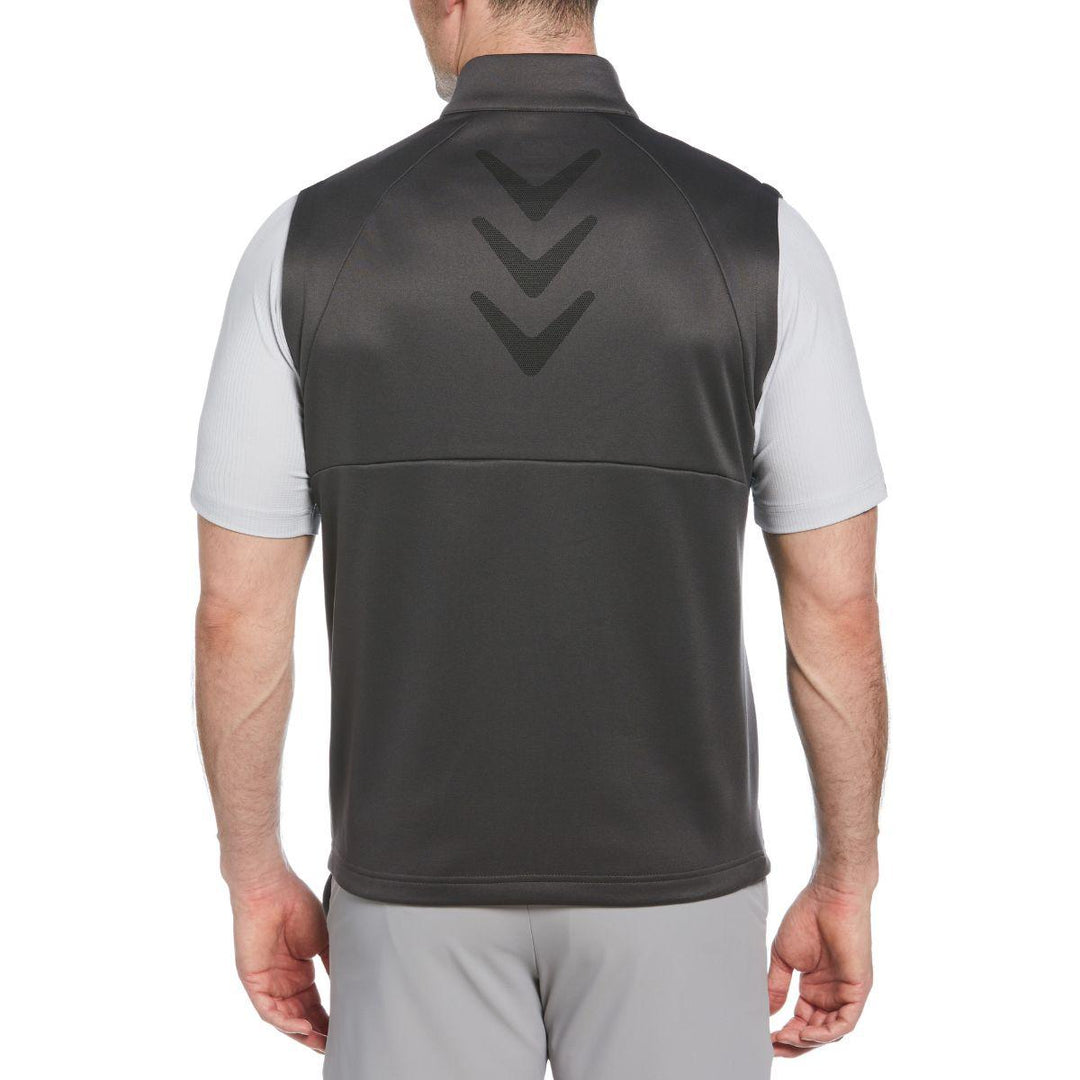 Full Zip Chevron Back Golf Vest