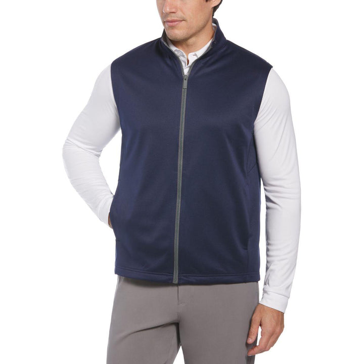 Full Zip Chevron Back Golf Vest