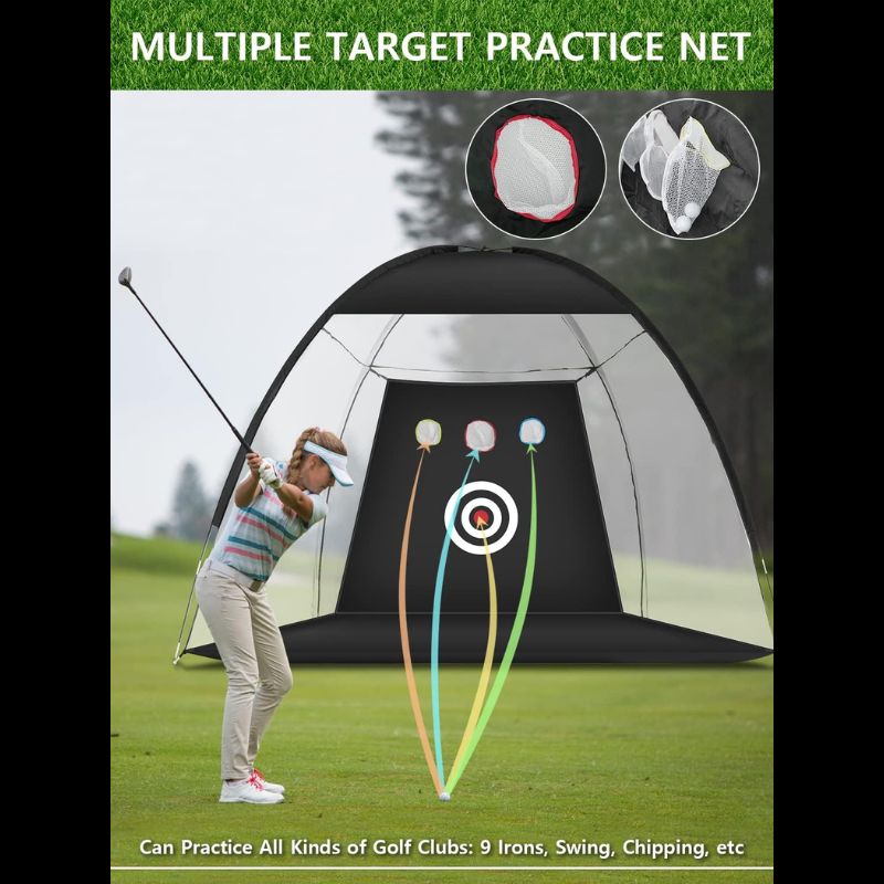 Golf Net: 10x7ft Golf Practice Hitting Net