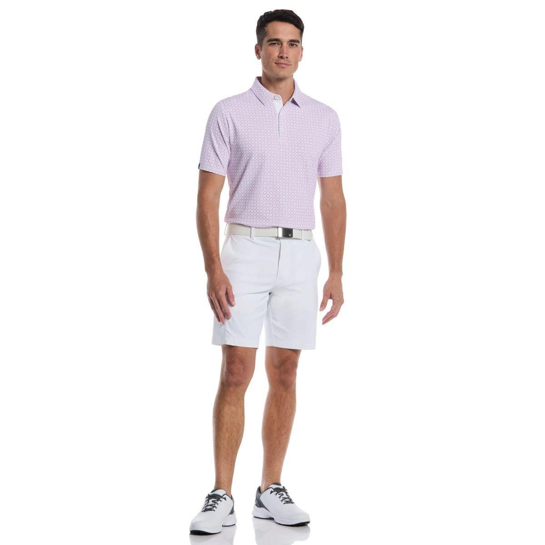 Golf Club Geo Print Polo