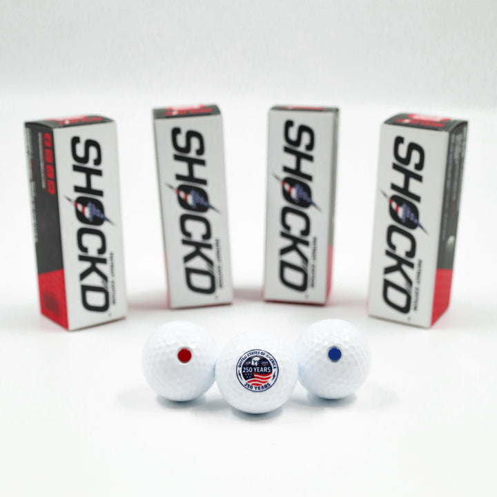 SHOCK'D Golf Balls - Patriot Edition