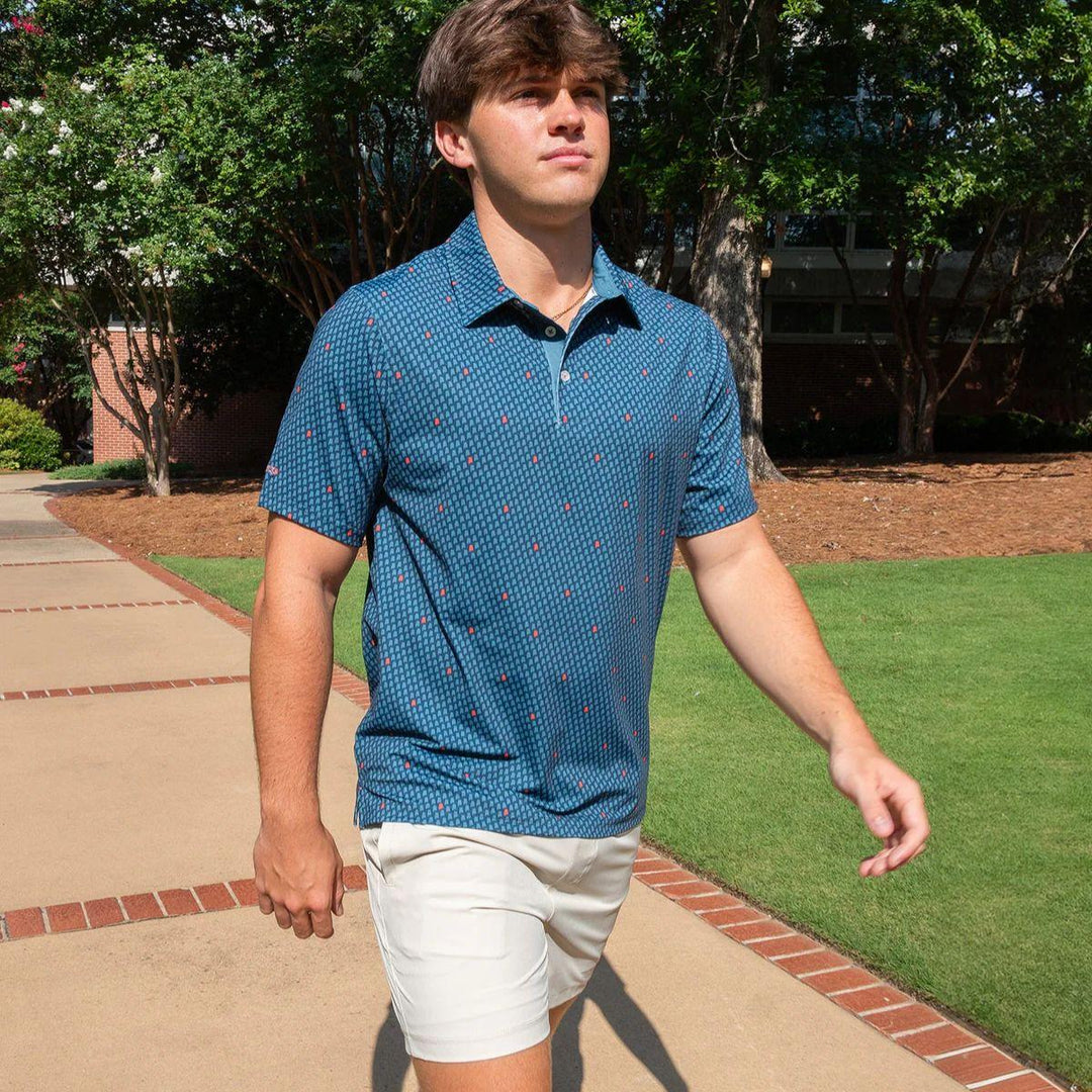 Magnolia State Printed Polo - The Vault