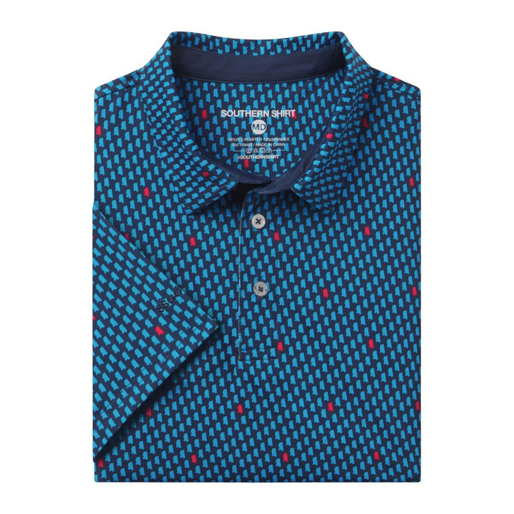 Magnolia State Printed Polo - The Vault