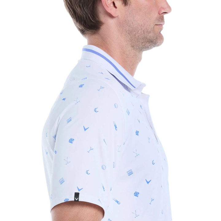 Memento Print Golf Polo