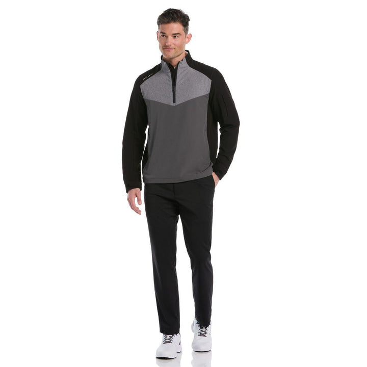 Mens 1/2 Zip Wind Jacket Long Sleeve