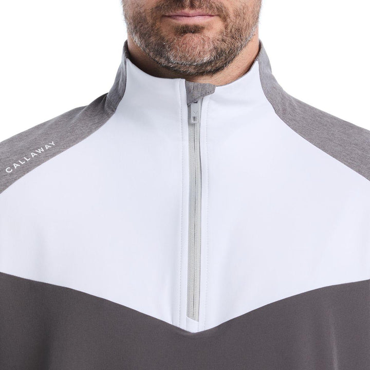 Mens 1/2 Zip Wind Jacket Long Sleeve
