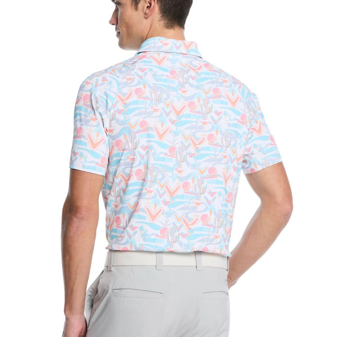 Mens Resort Conversational Print Golf Polo