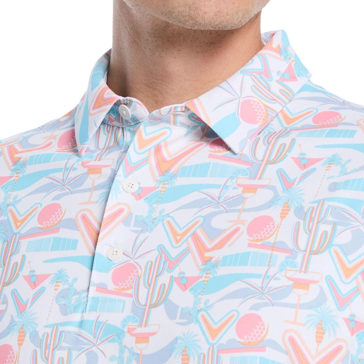 Mens Resort Conversational Print Golf Polo