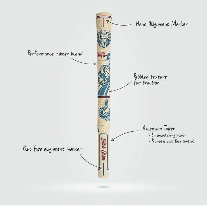 Stick Grips Golf Patriot Golf Grip (Ivory)